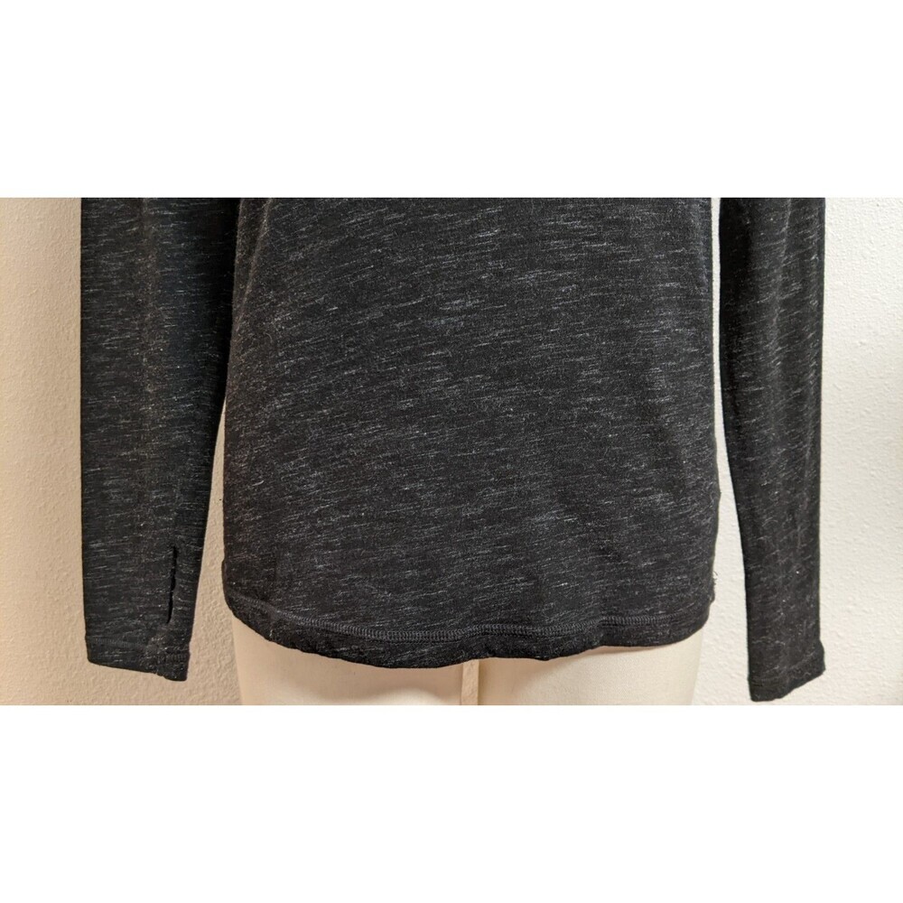 Women's Cabi Style #3225 Odyssey Turtleneck Spacedye Black/Gray W/Thumbholes S - Picture 4 of 14